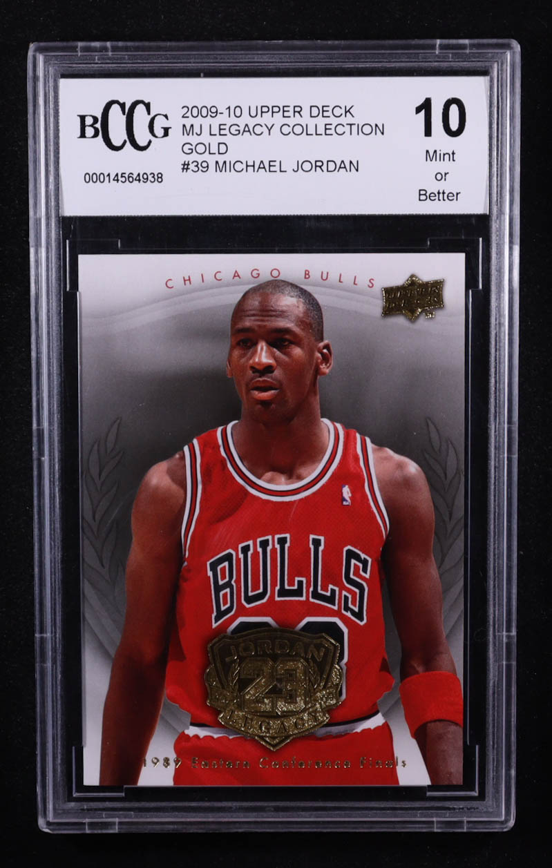 Michael Jordan 2009-10 Upper Deck Michael Jordan Legacy Collection Gold #39 (BCCG 10) at PristineAuction.com Michael Jordan 2009-10 Upper Deck Michael Jordan Legacy Collection Gold #39 (BCCG 10) at PristineAuction.com