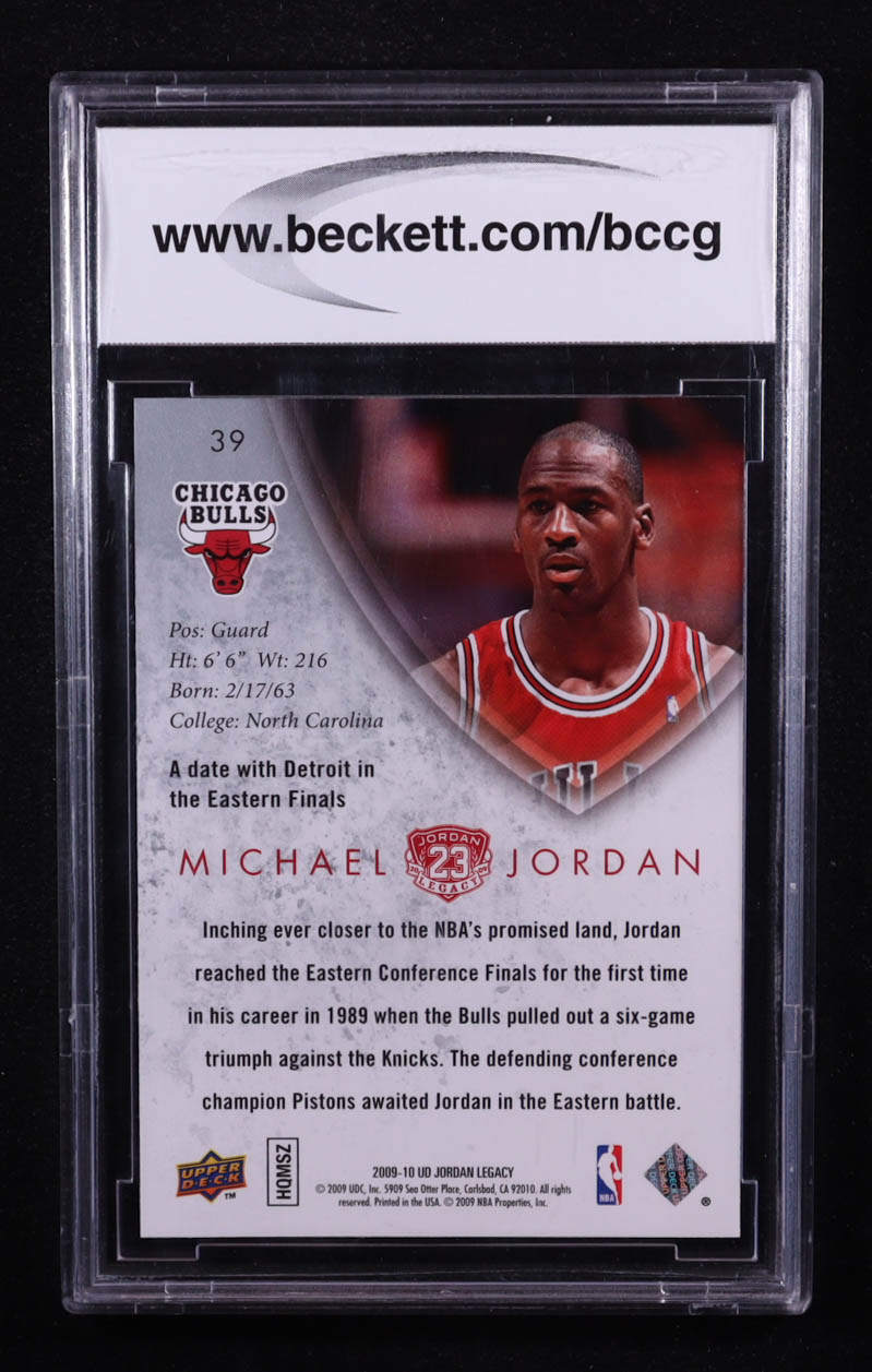 Michael Jordan 2009-10 Upper Deck Michael Jordan Legacy Collection Gold #39 (BCCG 10) at PristineAuction.com Michael Jordan 2009-10 Upper Deck Michael Jordan Legacy Collection Gold #39 (BCCG 10) at PristineAuction.com