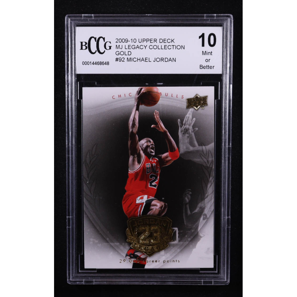 Michael Jordan 2009-10 Upper Deck Michael Jordan Legacy Collection Gold #92 (BCCG 10) at PristineAuction.com