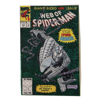 1993 "Web of Spider-Man" Issue #100 Giant-Size Green Cover Marvel Comic Book at PristineAuction.com