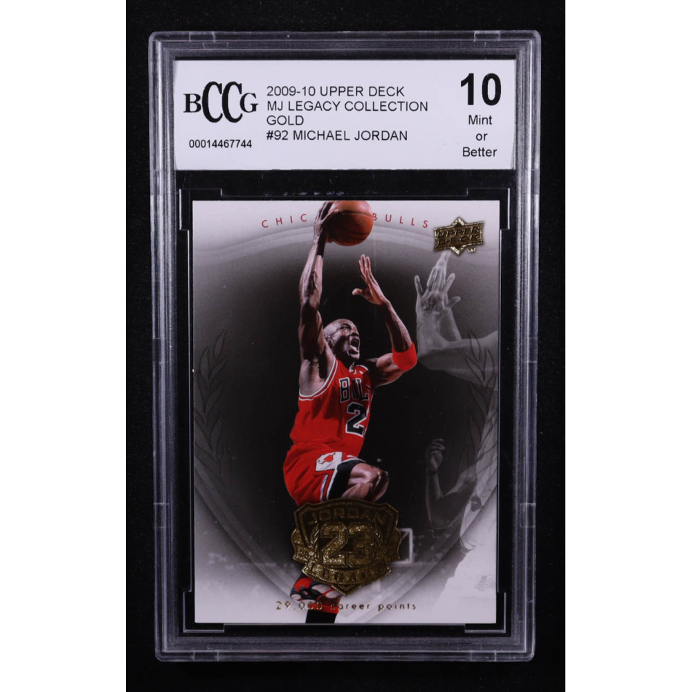Michael Jordan 2009-10 Upper Deck Michael Jordan Legacy Collection Gold #92 (BCCG 10) at PristineAuction.com