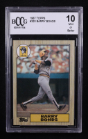 Barry Bonds 1987 Topps #320 RC (BCCG 10) at PristineAuction.com