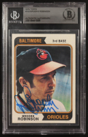 Brooks Robinson Signed 1974 Topps #160 (BGS) at PristineAuction.com