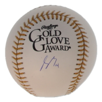 Patrick Bailey Signed Gold Glove Award Baseball (MLB) at PristineAuction.com