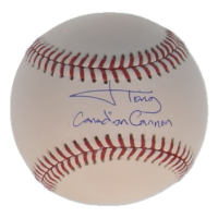 Jonah Tong Signed OML Baseball Inscribed "Canadian Cannon" (MLB) at PristineAuction.com