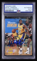 Magic Johnson Signed 1992-93 SkyBox #358 (PSA) at PristineAuction.com
