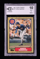 Greg Maddux 1987 Topps Traded XRC #70T (BCCG 10) at PristineAuction.com