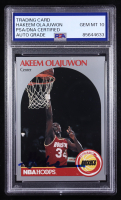 Hakeem Olajuwon Signed 1990-91 Hoops #127 (PSA | Auto Grade 10) at PristineAuction.com