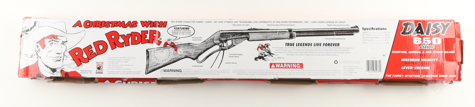 Peter Billingsley Signed "A Christmas Story" Daisy Red Ryder BB Gun Inscribed "Ralphie" & "Don't Shoot Your Eye Out" (JSA) at PristineAuction.com Peter Billingsley Signed "A Christmas Story" Daisy Red Ryder BB Gun Inscribed "Ralphie" & "Don't Shoot Your Eye Out" (JSA) at PristineAuction.com