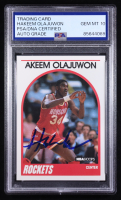Hakeem Olajuwon Signed 1989-90 Hoops #180 (PSA | Auto Grade 10) at PristineAuction.com