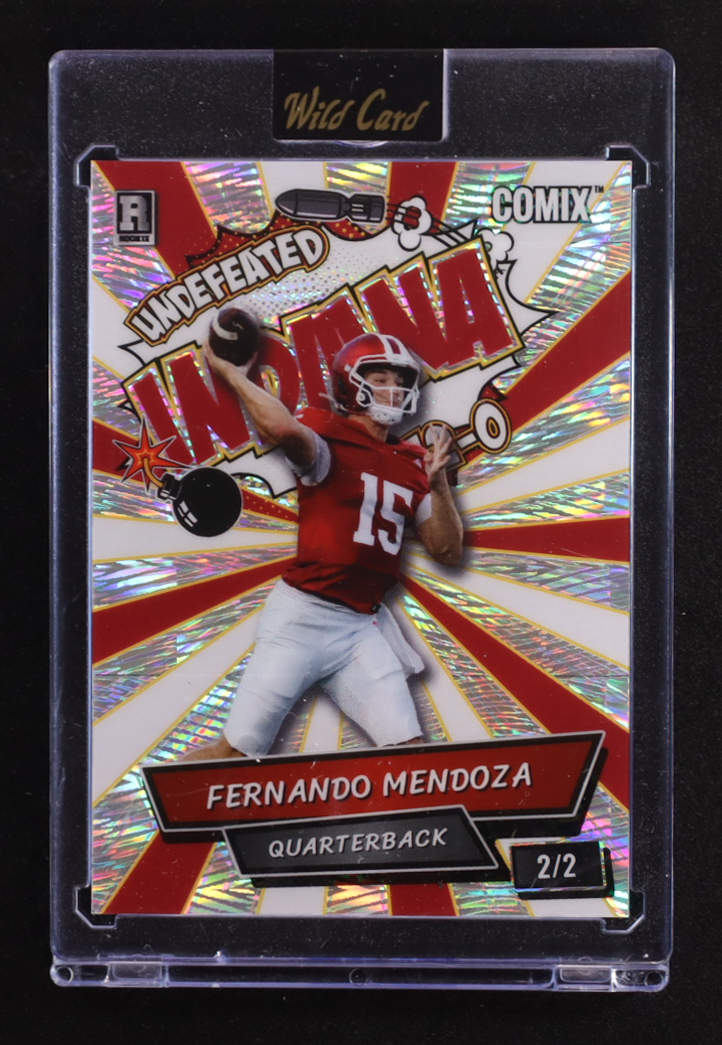 Fernando Mendoza 2025 Wild Card Comix Undefeated #ACBL-FM03 RC #2/2 at PristineAuction.com Fernando Mendoza 2025 Wild Card Comix Undefeated #ACBL-FM03 RC #2/2 at PristineAuction.com