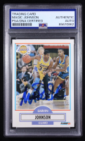 Magic Johnson Signed 1990-91 Fleer #93 (PSA) at PristineAuction.com