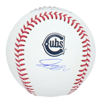 Pete Crow-Armstrong Signed OML Cubs Logo Baseball (Fanatics & MLB) at PristineAuction.com