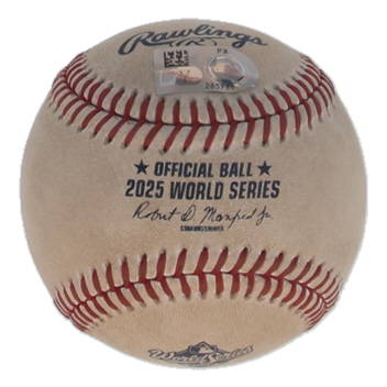 Enrique "Kike" Hernandez Signed 2025 World Series Logo Baseball Inscribed "Triple Champ" (MLB) at PristineAuction.com Enrique "Kike" Hernandez Signed 2025 World Series Logo Baseball Inscribed "Triple Champ" (MLB) at PristineAuction.com