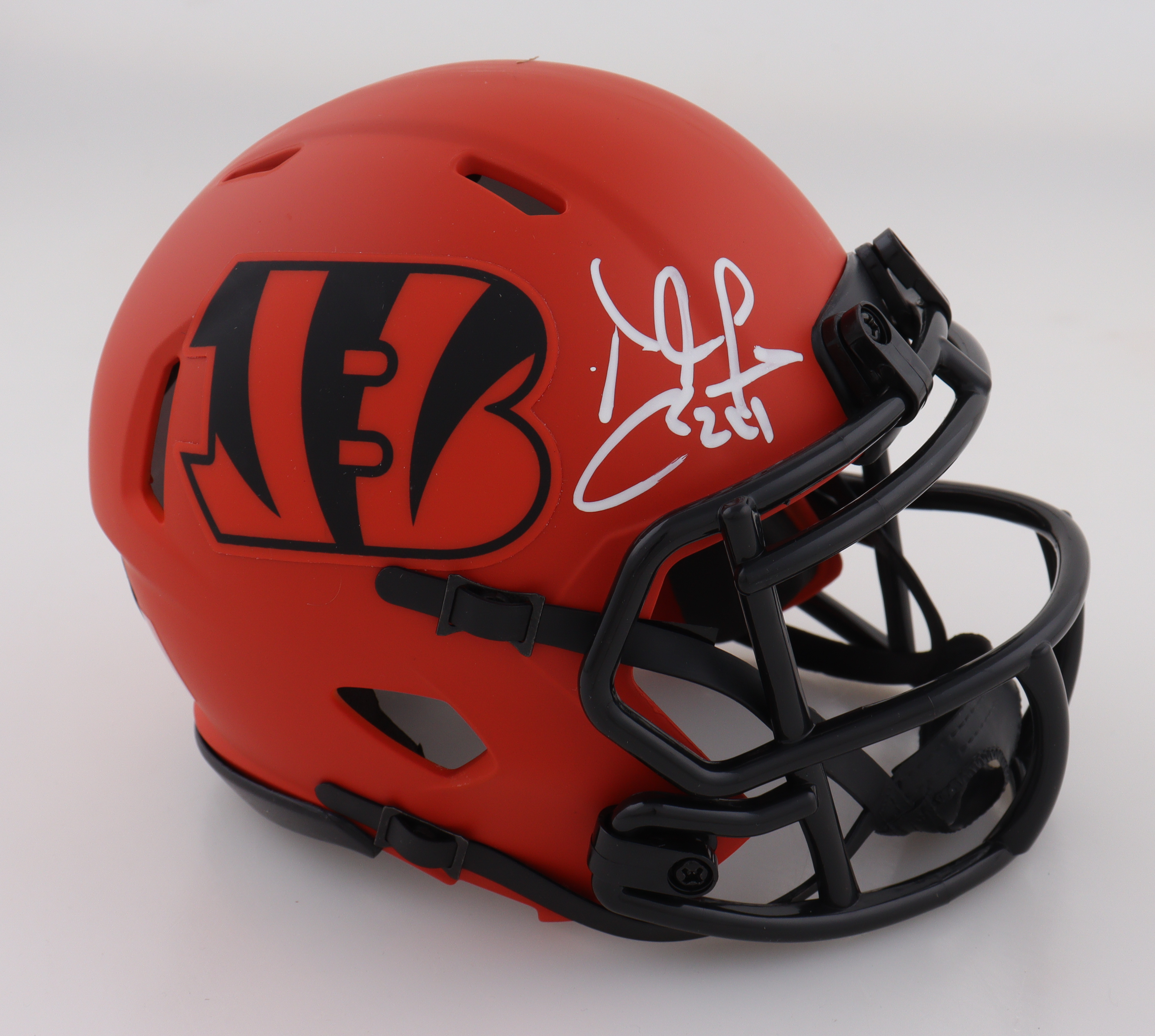Adam Jones Signed Bengals Rave Alternate Speed Mini Helmet (Beckett) at PristineAuction.com Adam Jones Signed Bengals Rave Alternate Speed Mini Helmet (Beckett) at PristineAuction.com