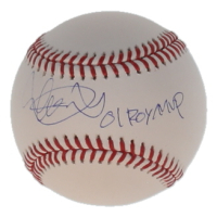 Ichiro Suzuki Signed OML Baseball Inscribed "01 ROY/MVP" (Beckett & Suzuki) at PristineAuction.com