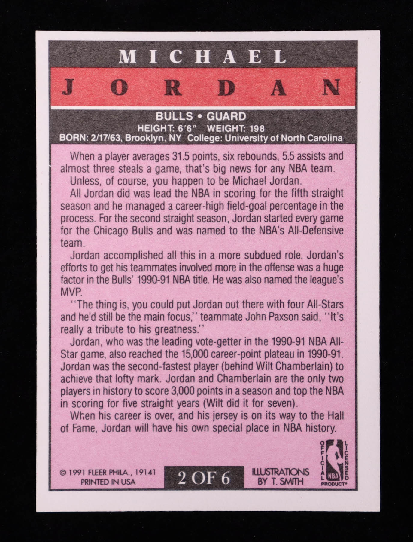 Michael Jordan 1991-92 Fleer Pro-Visions #2 at PristineAuction.com Michael Jordan 1991-92 Fleer Pro-Visions #2 at PristineAuction.com