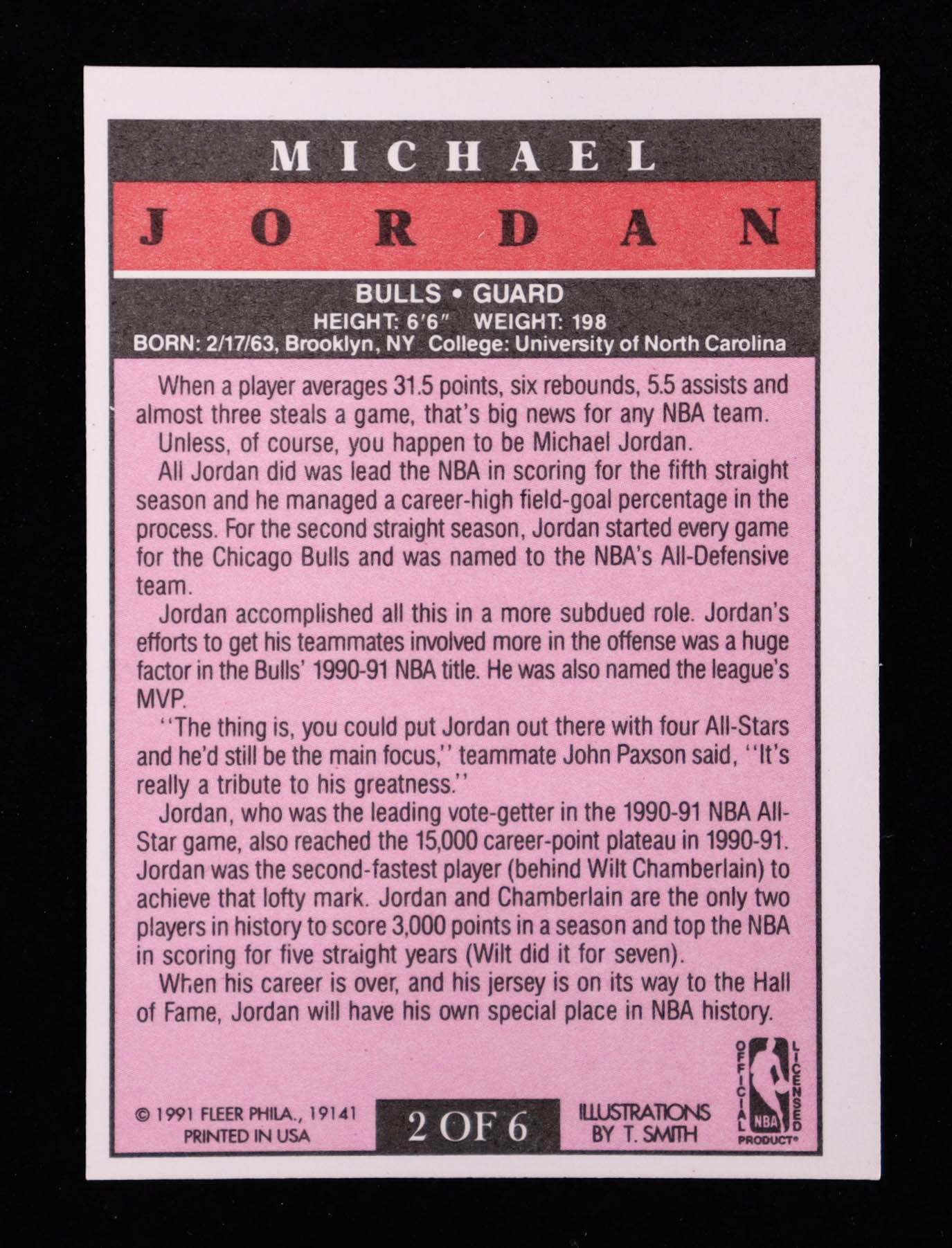 Michael Jordan 1991-92 Fleer Pro-Visions #2 at PristineAuction.com Michael Jordan 1991-92 Fleer Pro-Visions #2 at PristineAuction.com