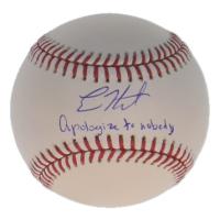 Enrique "Kike" Hernandez Signed OML Baseball Inscribed "Apologize to Nobody" (MLB) at PristineAuction.com