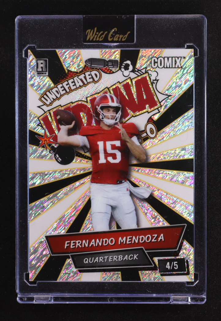 Fernando Mendoza 2025 Wild Card Comix Undefeated #ACBL-FM02 RC #4/5 at PristineAuction.com Fernando Mendoza 2025 Wild Card Comix Undefeated #ACBL-FM02 RC #4/5 at PristineAuction.com