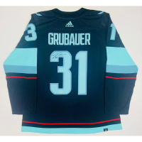 Philipp Grubauer Signed Kraken Adidas Authentic Jersey (Fanatics) at PristineAuction.com