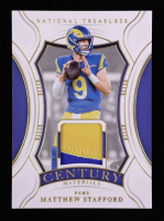 Matthew Stafford 2024 Panini National Treasures Century Materials Gold #56 #25/49 at PristineAuction.com