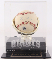 Barry Bonds Signed OML Baseball With Glove Display Case (TriStar & Bonds) at PristineAuction.com