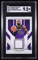 LeBron James 2024-25 Panini National Treasures Timeless Treasures Materials #1 #07/99 (SGC 9.5) at PristineAuction.com