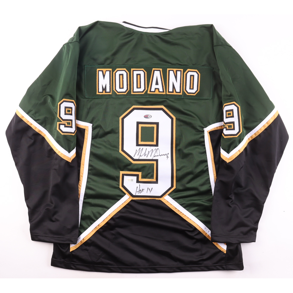Mike Modano Signed Jersey Inscribed "HOF 14" (JSA) at PristineAuction.com