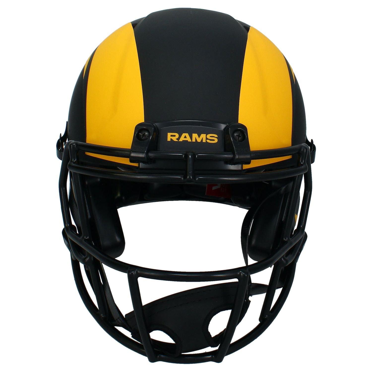 Kyren Williams Signed Rams Full-Size Authentic On-Field Eclipse Alternate Speed Helmet (Beckett) at PristineAuction.com Kyren Williams Signed Rams Full-Size Authentic On-Field Eclipse Alternate Speed Helmet (Beckett) at PristineAuction.com