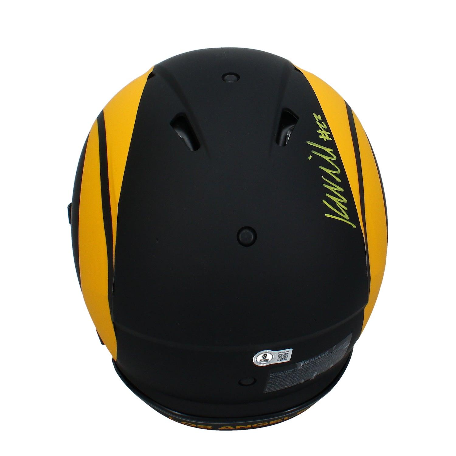 Kyren Williams Signed Rams Full-Size Authentic On-Field Eclipse Alternate Speed Helmet (Beckett) at PristineAuction.com Kyren Williams Signed Rams Full-Size Authentic On-Field Eclipse Alternate Speed Helmet (Beckett) at PristineAuction.com