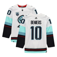 Matty Beniers Signed Kraken Adidas Jersey Inscribed "NHL Debut 4/12/22" (Fanatics) at PristineAuction.com