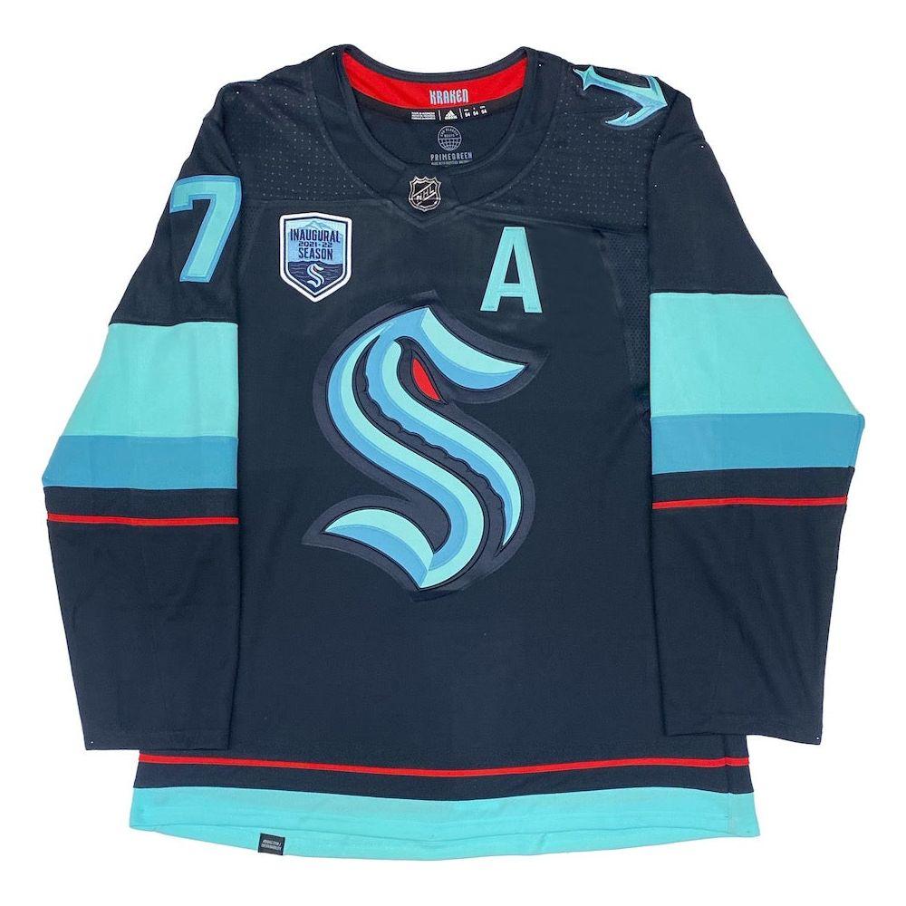 Jordan Eberle Signed Kraken Adidas Jersey Inscribed "Release The Kraken" (Fanatics) at PristineAuction.com Jordan Eberle Signed Kraken Adidas Jersey Inscribed "Release The Kraken" (Fanatics) at PristineAuction.com