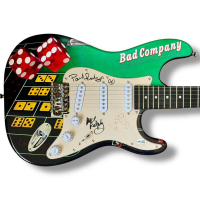 Paul Rodgers, Mick Ralphs & Simon Kirke Signed "Bad Company" Custom Stratocaster Guitar (JSA) at PristineAuction.com