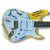 Patti Boyd Signed "Eric Clapton: Layla" Custom Stratocaster Guitar Inscribed "Layla" (JSA) at PristineAuction.com