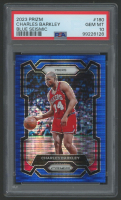 Charles Barkley 2023 Panini Prizm Blue Seismic #180 #23/99 (PSA 10) at PristineAuction.com