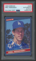 Orel Hershiser Signed 1986 Donruss #226 (PSA | Auto 9) at PristineAuction.com