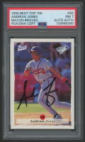 Andruw Jones Signed 1995 Best Top 100 Macon Braves #50 (PSA 7) at PristineAuction.com