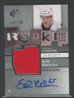 Erik Karlsson 2009-10 SPx Jersey Autograph #165 #768/799 RC at PristineAuction.com
