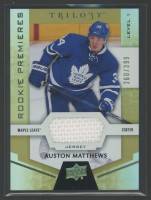 Auston Matthews 2016 Upper Deck Trilogy Jersey Rainbow Green #51 #260/399 RC at PristineAuction.com