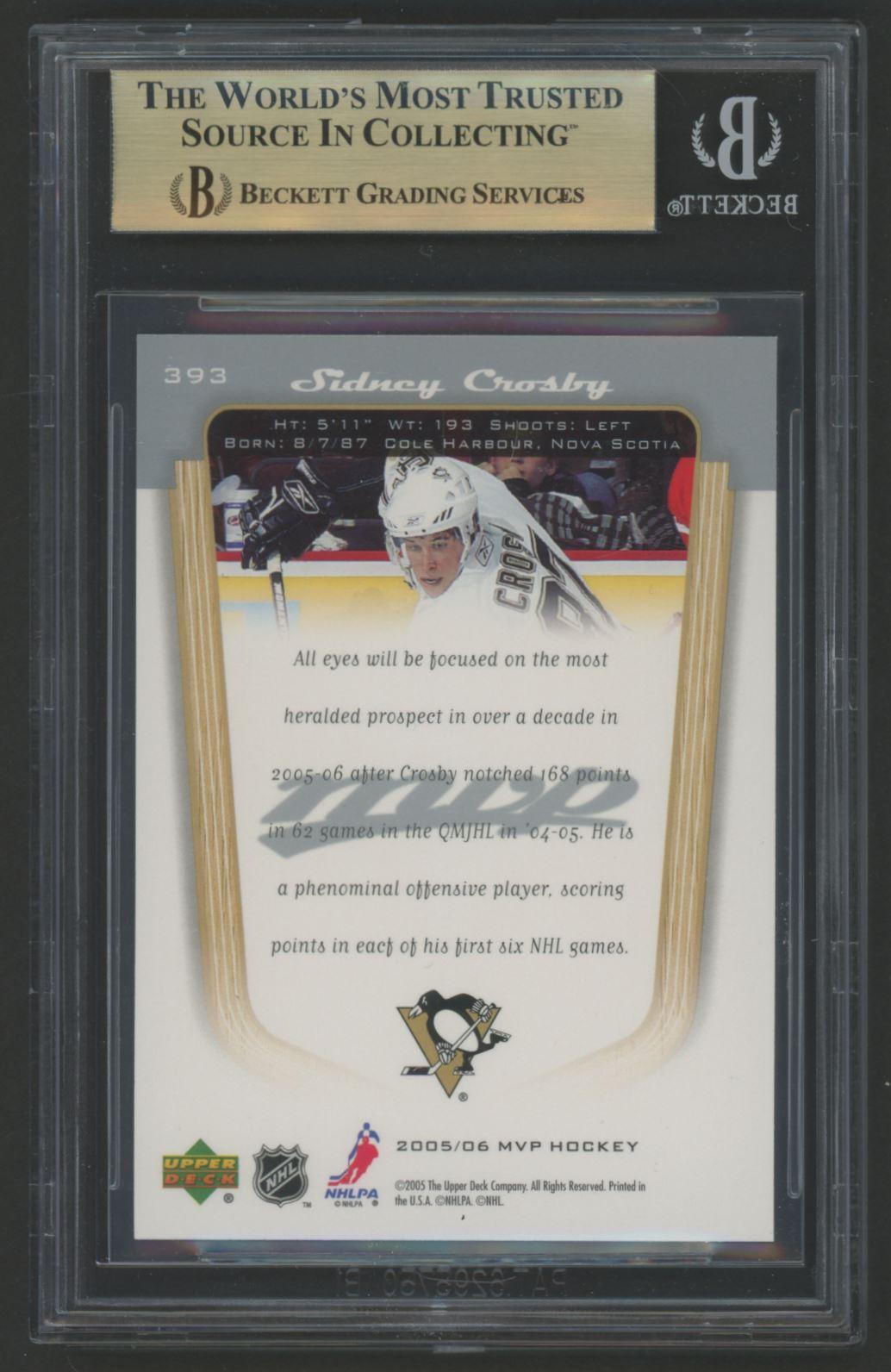 Sidney Crosby 2005-06 Upper Deck MVP #393 (BGS 9.5) at PristineAuction.com Sidney Crosby 2005-06 Upper Deck MVP #393 (BGS 9.5) at PristineAuction.com