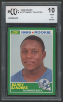 Barry Sanders 1989 Score #257 RC (BCCG 10) at PristineAuction.com