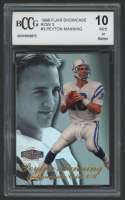 Peyton Manning 1998 Flair Showcase Row 3 #3 RC (BCCG 10) at PristineAuction.com