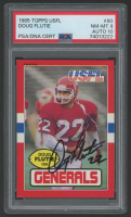 Doug Flutie Signed 1985 Topps USFL #80 XRC (PSA 8 | Autograph Graded 10) at PristineAuction.com
