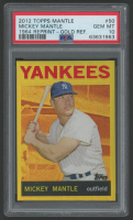 Mickey Mantle 2012 Topps Factory Set Mantle Chrome Gold Refractors #50 64T (PSA 10) at PristineAuction.com