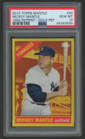 Mickey Mantle 2012 Topps Factory Set Mantle Chrome Gold Refractors #50 66T (PSA 10) at PristineAuction.com