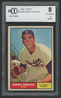 Sandy Koufax 1961 Topps #344 (BCCG 8) at PristineAuction.com