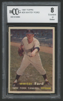 Whitey Ford 1957 Topps #25 (BCCG 8) at PristineAuction.com