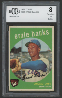 Ernie Banks 1959 Topps #350 (BCCG 8) at PristineAuction.com