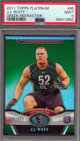 J.J. Watt 2011 Topps Platinum Green Refractors #86 #164/499 (PSA 9) at PristineAuction.com